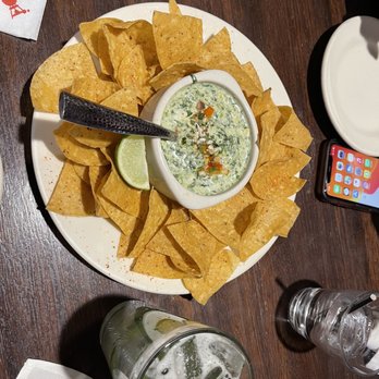 Weber Grill Restaurant - Fire Roasted Corn & Spinach Queso - Barbeque Near Me - Chicago, Illinois
