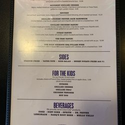 Elle's on Main - Menu