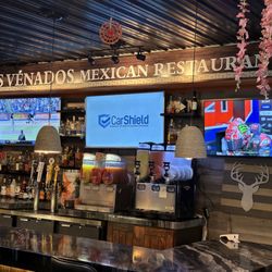 Los Venados Mexican Restaurant - Back bar & decor