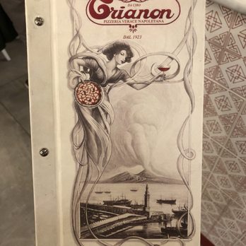 Trianon - Menu as of April 2018 - Pizza Near Me - Sorrento, NA