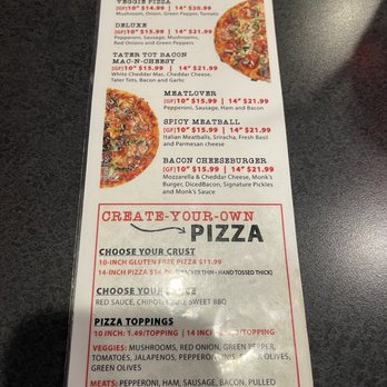 Monk's Bar & Grill - Menu - Sports Bars Near Me - Middleton, Wisconsin