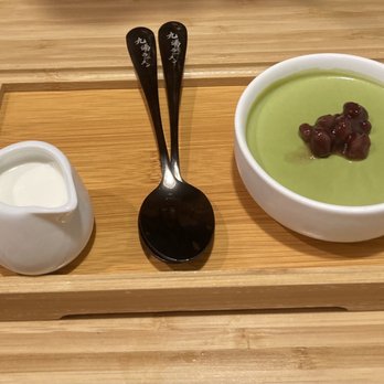 Kyuramen - Cherry Hill - Matcha Pudding with Red Bean - Ramen Near Me - Cherry Hill, New Jersey Kyuramen - Cherry Hill - Matcha Pudding with Red Bean - Ramen Near Me - Cherry Hill, New Jersey