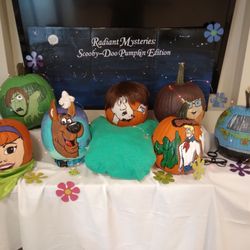 St. Elizabeth - Florence - St E pumpkin decorations past the registration desk. Very nicely done!