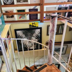 Ophelia's Books - Not chancing heading down this narrow spiral staircase with hands full & wearing inappropriate footwear. Will revisit another time (7/27/25)