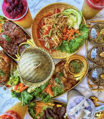 A fresh, colorful brunch spread in Hillcrest