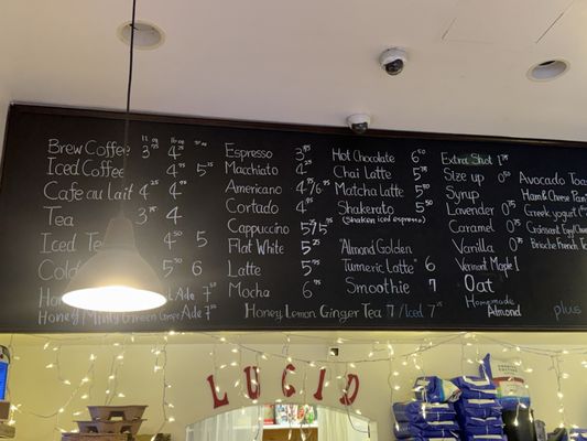 Menu photo 1 Lucid Café New York, NY Menu photo 1 Lucid Café New York, NY