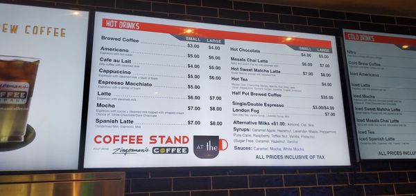 Menu photo 1 Coffee Stand At The D Las Vegas, NV Menu photo 1 Coffee Stand At The D Las Vegas, NV