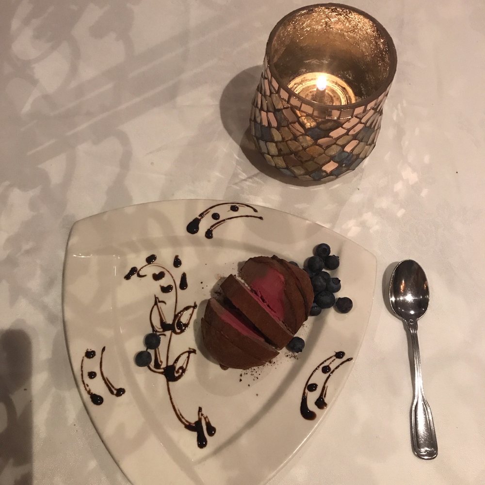 Donatello Restaurant - Tortufo - raspberry and chocolate - Italian Near Me - Toronto, Ontario Donatello Restaurant - Tortufo - raspberry and chocolate - Italian Near Me - Toronto, Ontario
