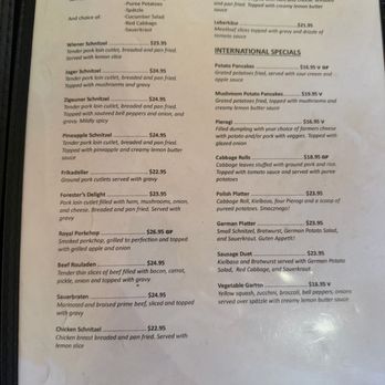 Europa - Dinner and Specials Menu (March 2026) - Modern European Near Me - Black Diamond, Washington