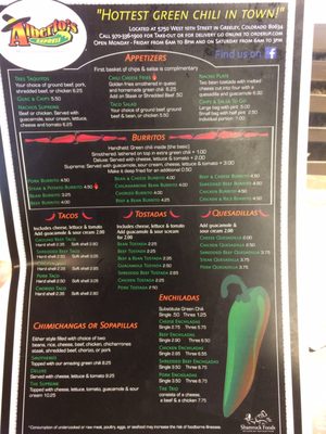 Menu photo 2 Alberto's Express Greeley, CO