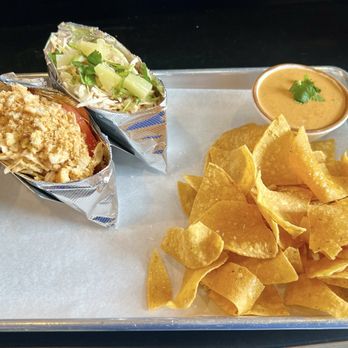 Love & Hominy - Very satisfying meal, love the queso. - Tacos Near Me - Hood River, Oregon
