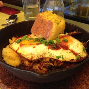 Bistro Joe's - Brisket with grits, eggs, & jalapeño cornbread - New American Near Me - Birmingham, Michigan Bistro Joe's - Brisket with grits, eggs, & jalapeño cornbread - New American Near Me - Birmingham, Michigan