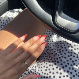 Gel x - short almond nails Gel x - short almond nails