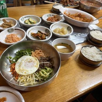 Blue House Korean BBQ - A verity of what me and friends ordered at Korean bbq - Korean Near Me - Mundelein, Illinois