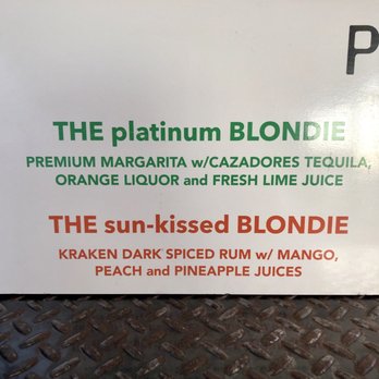 Blondies - Drink Menu 1 of 4 - March 2019 - VN - Cocktail Bars Near Me - Puerto Vallarta, JAL Blondies - Drink Menu 1 of 4 - March 2019 - VN - Cocktail Bars Near Me - Puerto Vallarta, JAL