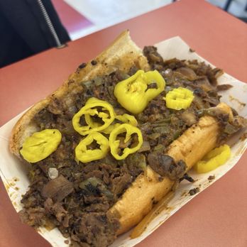 Big Mill's - Regular Cheesesteak with cheese wiz, mushrooms, onions, peppers, and banana peppers. - Sandwiches Near Me - Gainesville, Florida