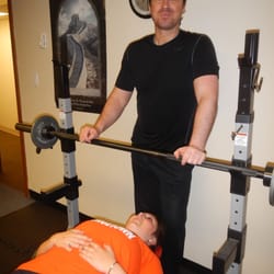 Fichera Fitness - Just about to do a bench press w/ Mackenzie!