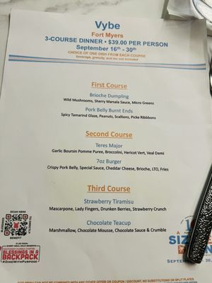 Menu photo 2 Vybe Fort Myers, FL Menu photo 2 Vybe Fort Myers, FL