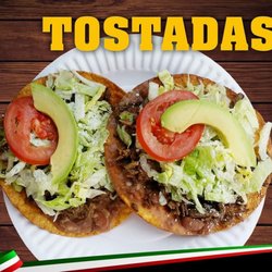 Tacos Tecalitlan - Your choice of meat, beans, lettuxe, tomato and avocado