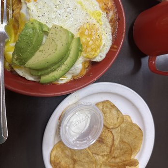 Good Day Cafe - Stacked Enchilada Breakfast - Breakfast & Brunch Near Me - Grand Prairie, Texas Good Day Cafe - Stacked Enchilada Breakfast - Breakfast & Brunch Near Me - Grand Prairie, Texas