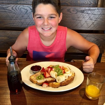 First Watch - Just a boy and his French toast. - Breakfast & Brunch Near Me - College Station, Texas First Watch - Just a boy and his French toast. - Breakfast & Brunch Near Me - College Station, Texas