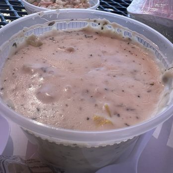 Jody & Jodee's Fishery - White New England Clam Chowder Cup - Seafood Markets Near Me - Neptune, New Jersey
