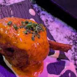 The Wobbly Olive - OMG this chicken "wing" with habanero sauce!