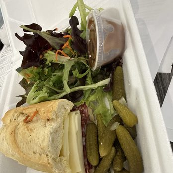 Bitton Bistro Cafe - Lyon (rock hard bread and salami) - Creperies Near Me - Islamorada, Florida