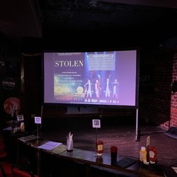The Bier Baron Tavern - The screen from the lecture