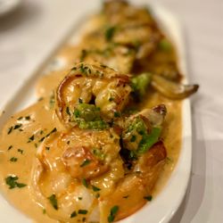 Luna Restaurant - Gamberoni shrimp appetizer
