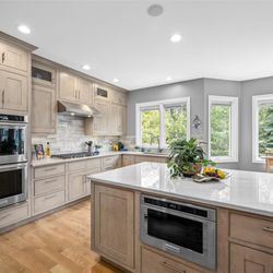 R&J Cabinetry - Hartford beaded inset Alder White Sands