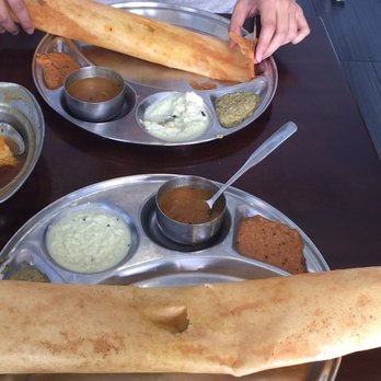 Madras Cafe - Two Masala Dosas and Rasam Vada - Indian Near Me - Sunnyvale, California Madras Cafe - Two Masala Dosas and Rasam Vada - Indian Near Me - Sunnyvale, California