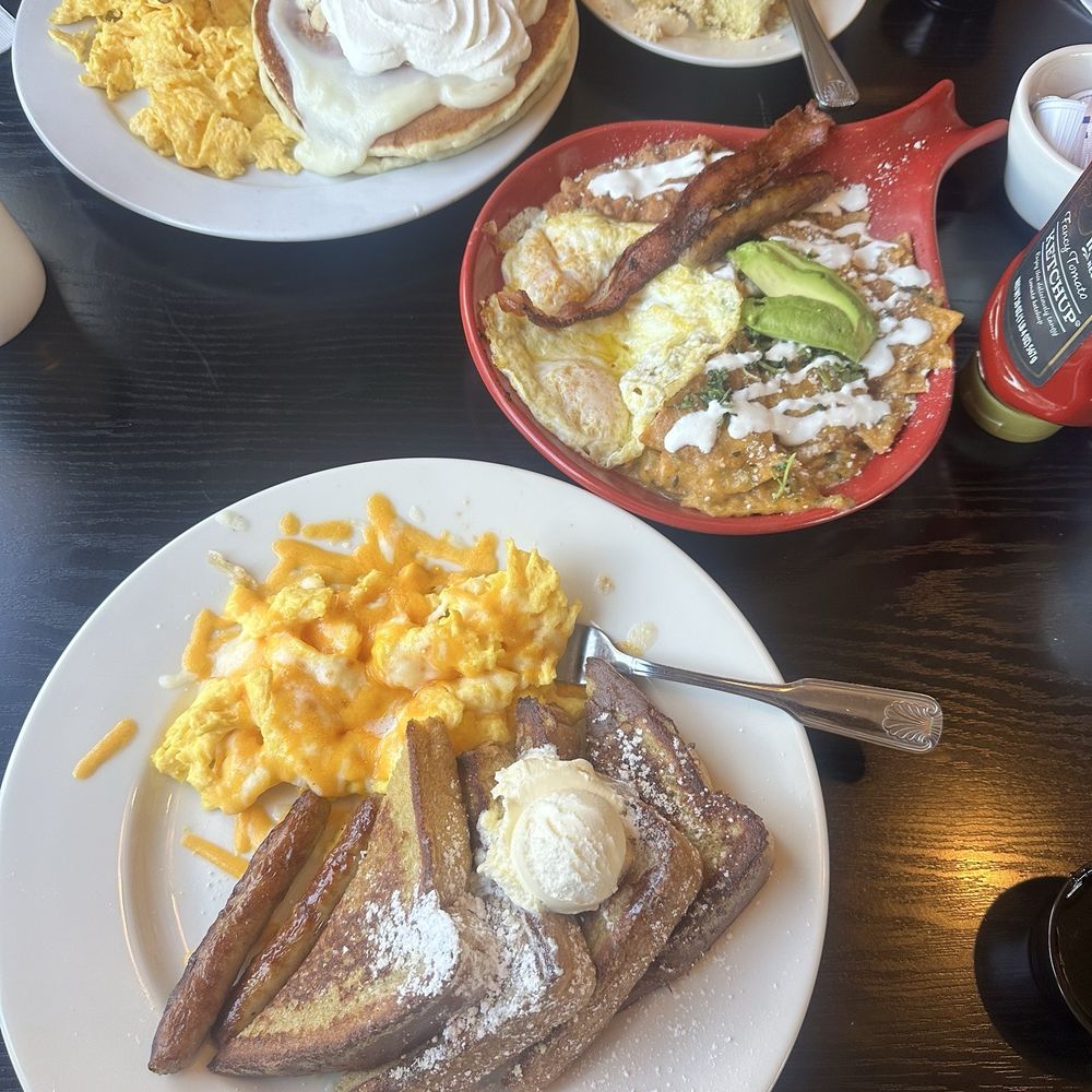 Marie Callender's - Banana pancakes, French Toast Combo and Callender's Chilaquiles - Bakeries Near Me - Whittier, California Marie Callender's - Banana pancakes, French Toast Combo and Callender's Chilaquiles - Bakeries Near Me - Whittier, California