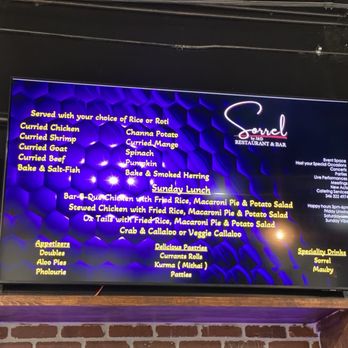 Sorrel By J&D - Menu - Trinidadian Near Me - Katy, Texas