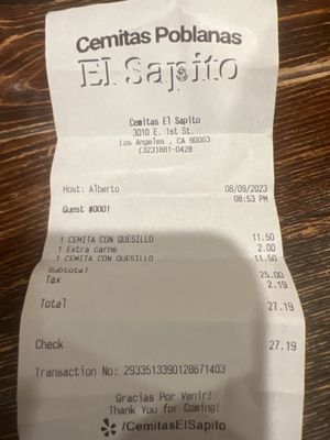 Cemitas Poblanas El Sapito by null