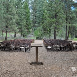 Graeagle Corner Barn - Ceremony in the woods