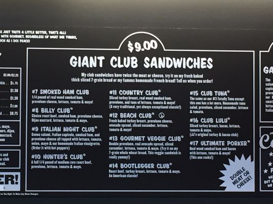 Menu photo 7 Jimmy John's Upland, CA