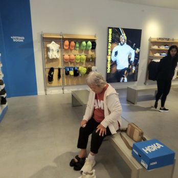 Hoka - Trying on a pair - Sporting Goods Near Me - Honolulu, Hawaii Hoka - Trying on a pair - Sporting Goods Near Me - Honolulu, Hawaii
