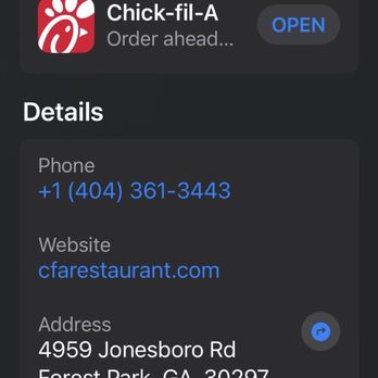 Chick-fil-A - Location info - Fast Food Near Me - Forest Park, Georgia Chick-fil-A - Location info - Fast Food Near Me - Forest Park, Georgia