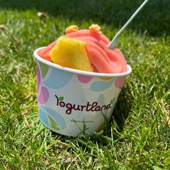 Yogurtland - Mango and strawberry sorbet - Ice Cream & Frozen Yogurt Near Me - Cypress, California