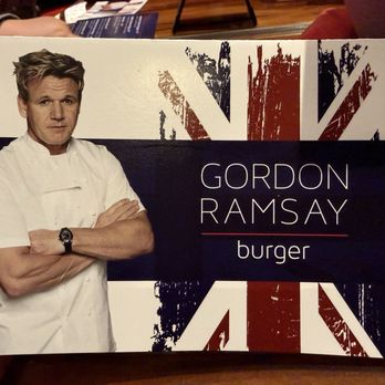 Gordon Ramsay Burger Las Vegas - Menu cover - Burgers Near Me - Las Vegas, Nevada