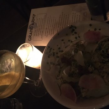 Grand Army - Scrumptious shave Brussels sprout salad and the cocktail of the evening! - Seafood Near Me - Brooklyn, New York Grand Army - Scrumptious shave Brussels sprout salad and the cocktail of the evening! - Seafood Near Me - Brooklyn, New York