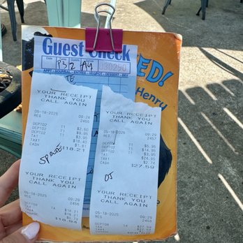 Three Little Birds - All the guest checks came on an old book! Cute touch! - Breakfast & Brunch Near Me - Charleston, South Carolina Three Little Birds - All the guest checks came on an old book! Cute touch! - Breakfast & Brunch Near Me - Charleston, South Carolina