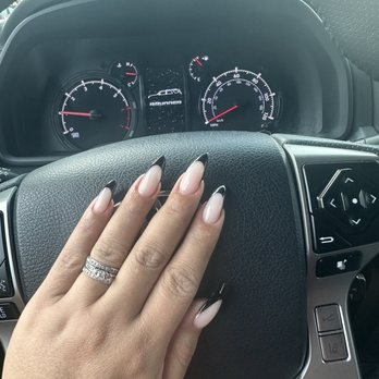 Nail Bar Lounge - My original set and nail shape I went in with and what I asked for but in red - Waxing Near Me - Beaufort, South Carolina Nail Bar Lounge - My original set and nail shape I went in with and what I asked for but in red - Waxing Near Me - Beaufort, South Carolina