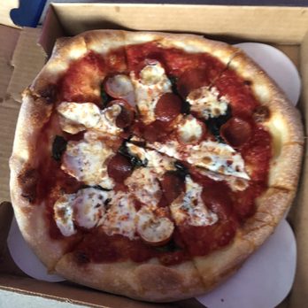 Sly Clyde Ciderworks - Pizza - the Mike. Basil, pepperoni, sausage, hot honey - yum! - Cideries Near Me - Hampton, Virginia Sly Clyde Ciderworks - Pizza - the Mike. Basil, pepperoni, sausage, hot honey - yum! - Cideries Near Me - Hampton, Virginia