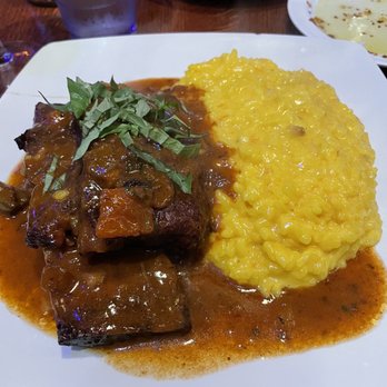Carmelina's - Braised beef with risotto - Italian Near Me - Boston, Massachusetts Carmelina's - Braised beef with risotto - Italian Near Me - Boston, Massachusetts