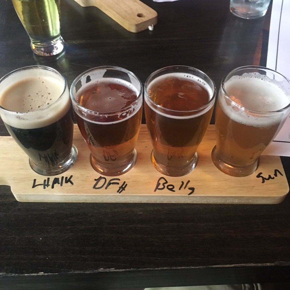 Pour on Center - My beer flight... Bound to find one i like - Gastropubs Near Me - Ebensburg, Pennsylvania