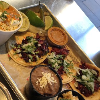 Twisted Trompo - trompo tacos with rice and beans - Mexican Near Me - Dallas, Texas Twisted Trompo - trompo tacos with rice and beans - Mexican Near Me - Dallas, Texas