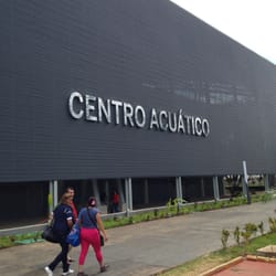 Unidad Deportiva y Recreativa Kukulcán - Fachada del Centro Acuático
