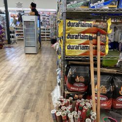 ABC Market - Christmas wrapping paper is near the full service deli in back